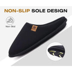 Oncai Men'S House Slippers, Cushion Memory Foam Shake Fleece And Man House Shoes With Faux Fur Lining And Indoor Outdoor Rubber Soles Us Size 7-15