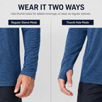 Oygsieg Men'S Athletic Hoodies Long Sleeve Fishing Shirts For Men Upf 50+ Spf Uv Sun Protection Shirts Rash Guards