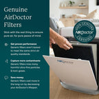 Genuine Airdoctor Ad3000/3500 1 Year Replacement Filter Pack. Includes 2 Premium Carbon/Vocs W Pre-Filters + 1 Ultrahepa. Guaranteed Quality & Performance. Removes Smoke, Pollen, Pet Dander