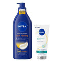 Nivea Nourishing Hydration Skin Firming Body Lotion (16.9 Fl Oz) + Skin Firming & Toning Body Gel Cream With Hyaluronic Acid (6.7 Oz), Enriched With Q10 And Vitamin C