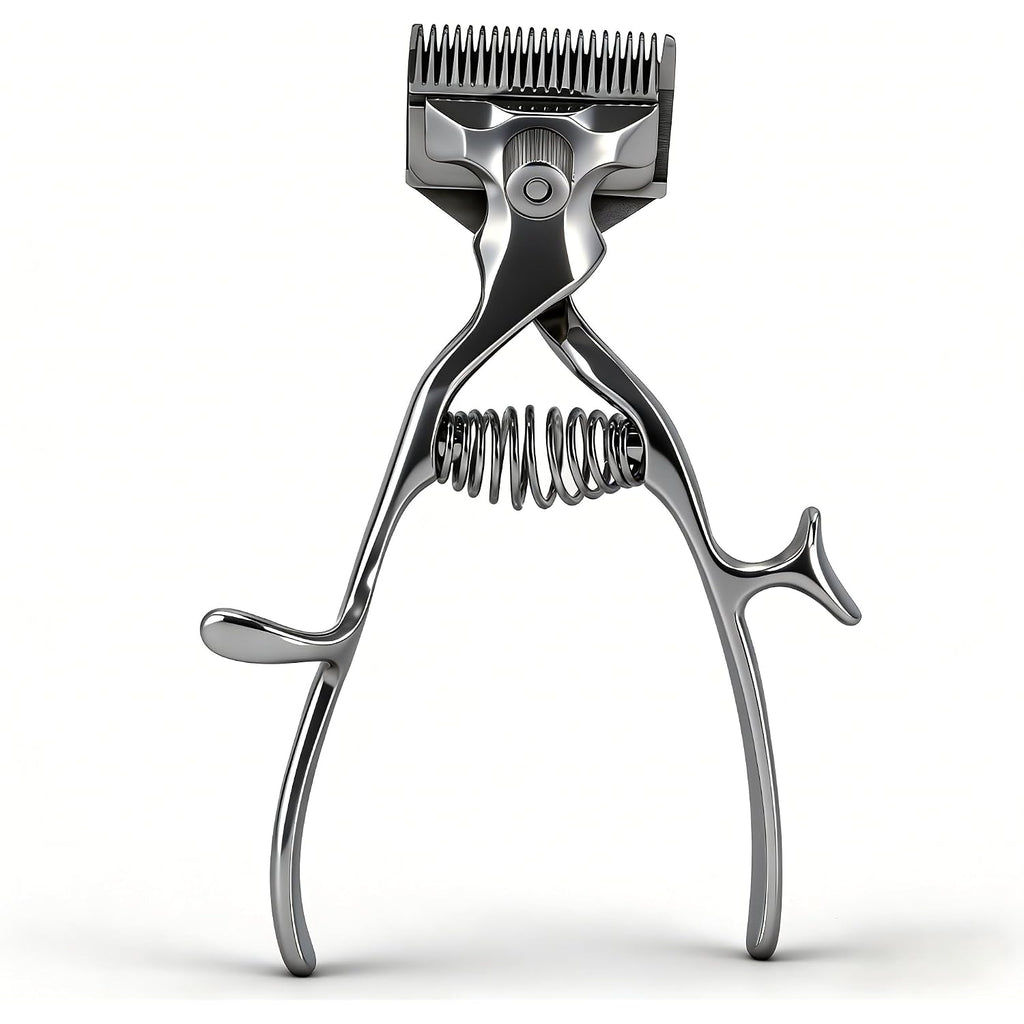 Professional Manual Clipper, Hand Push Hair Cutter For Home & Barber - Stainless Steel Hair Trimmer With Replaceable Blade, Portable Manual Haircut Tool, Style Perfect Hairstyle Anywhere