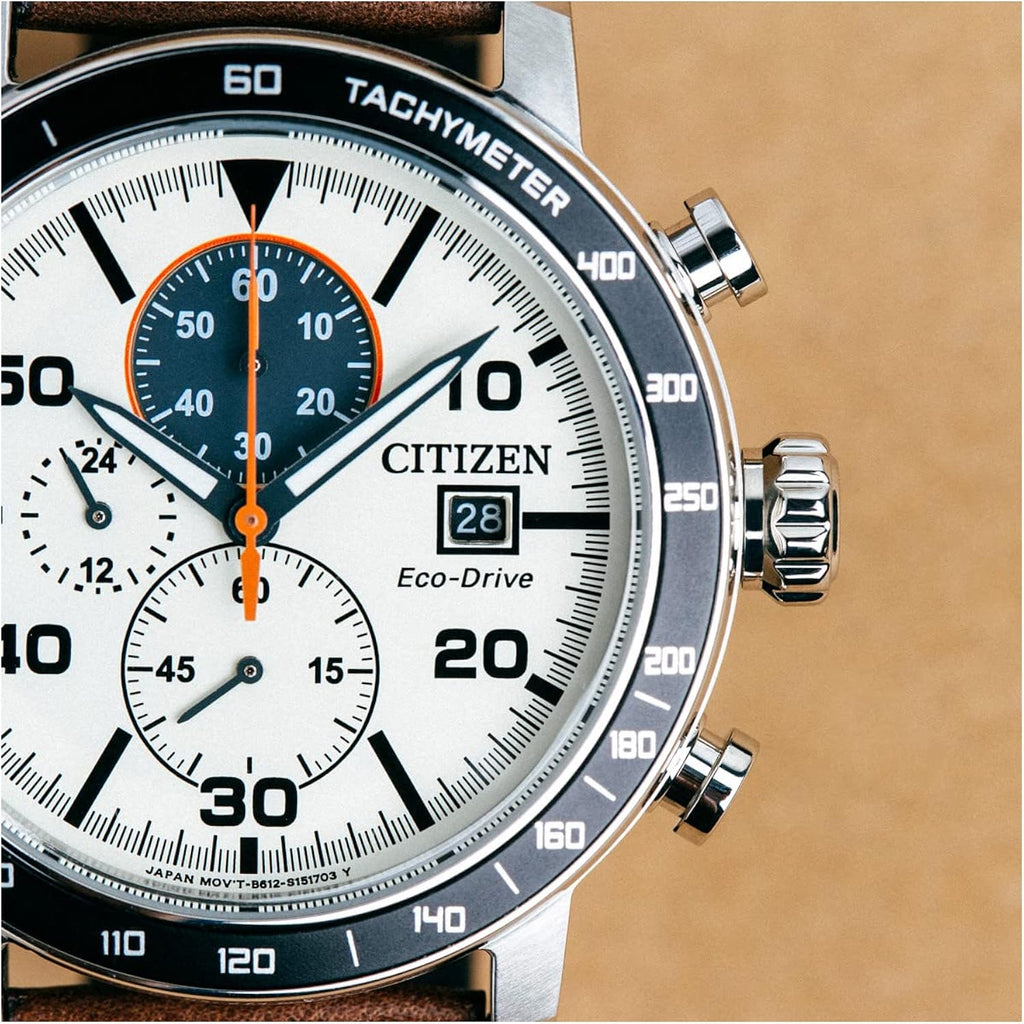 Citizen Men'S Eco-Drive Weekender Brycen Chronograph Watch In Stainless Steel