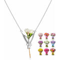 Roe Dolph Flower Bouquet Necklace Flower Holder Necklace Pendant Creative Floral Vase Necklaces Kawaii Aesthetic Spring Dresses Mothers Day Jewelry Gifts Graduation Gifts for Daughter 2026