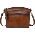 Heshe Crossbody Bags For Women Genuine Leather Purses With Multi-Pockets Vintage Ladies Small Shoulder Satchel Bag