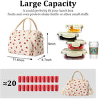 Mexs Insulated Lunch Bag For Women Men Large Reusable Lunch Box Adult Leakproof Portable Cooler Tote Bags For Work Picnic