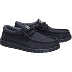 Heydude Men'S Wally Stretch Jersey Slip On Shoes | Lightweight Comfortable Travel Loafers With Elastic Laces