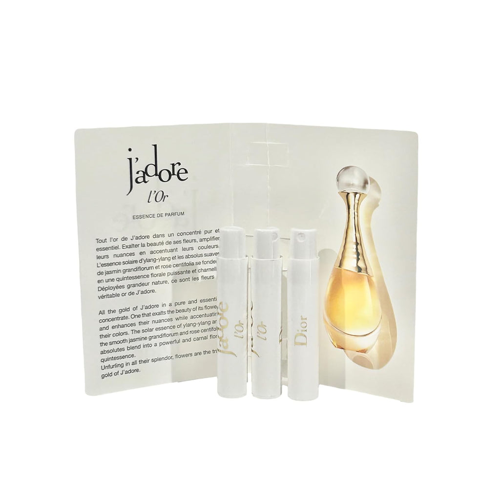 Dior Sample Perfume J'adore L'Or Essence De Parfum Sample Women 1 ml / 0.03 fl oz Set of 3