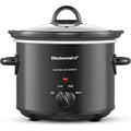 Elite Gourmet Mst-350B Electric Slow Cooker, Adjustable Temp, Entrees, Sauces, Stews & Dips, Dishwasher Safe Glass Lid & Crock (3 Quart, Black)