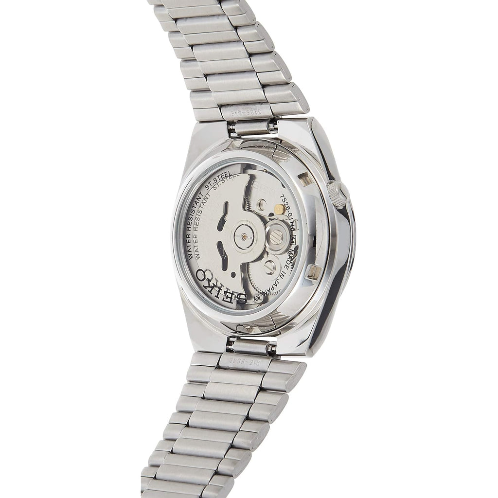 Seiko 5 Automatic Black Arabic Dial Stainless Steel Men'S Watch Snk063J5