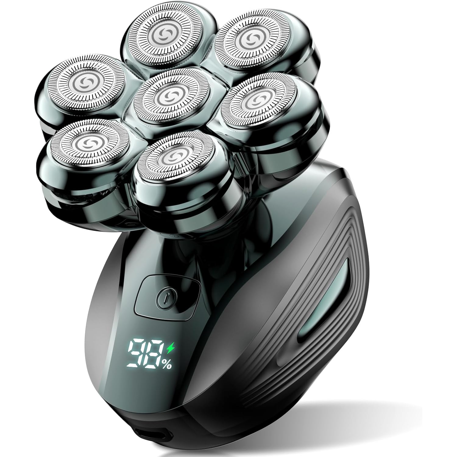Cyruzi Head Shavers for Bald Men: 7D Floating Electric Razor with Magnetic Removable Head, IPX7 Waterproof Wet or Dry Shaver, LED Display & Type-C Fast Charging
