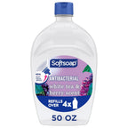Softsoap Antibacterial Liquid Hand Soap, Kitchen And Bathroom Hand Soap, White Tea And Berry Scent, 50 Fl Oz Refill