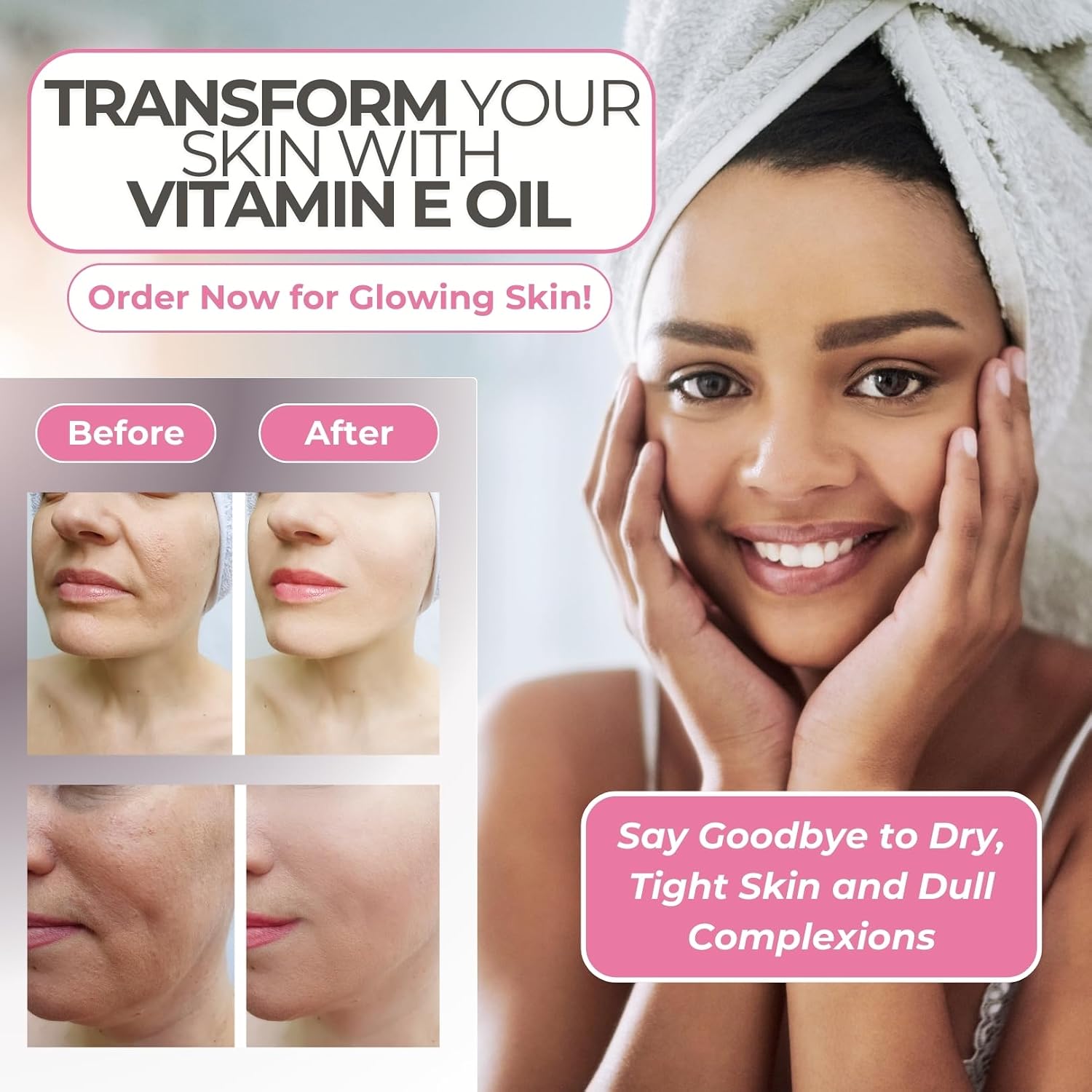 Vitamin E Oil By Leven Rose 75,000 Iu Per Oz 100% Natural, Organic, Pure Vitamin E Oil For Skin, Face, Hair, Nails, And Scars, 4 Oz