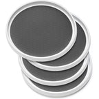Set Of 4, 10 Inch Non-Skid Lazy Susan Organizers - Turntable Rack For Cabinet, Pantry Organization And Storage, Kitchen, Fridge, Bathroom Makeup Vanity Countertop, Under Sink Organizing, Spice Rack