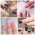 420 Pieces 30 Sheets Glitter Nail Wraps with Nail File Nail Polish Strips Self Adhesive Nail Polish Stickers Nail Strips for Women Girl Salon Nail Art Accessories
