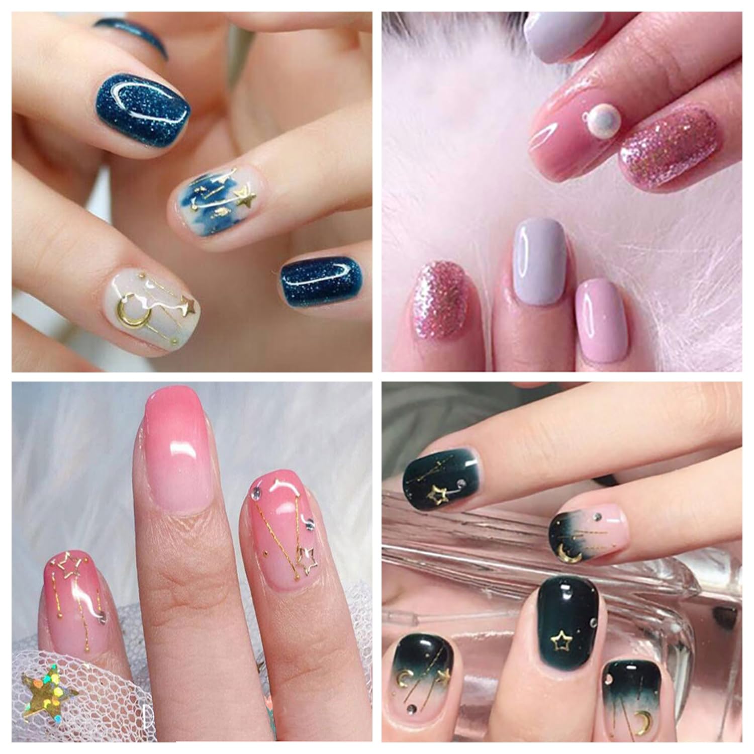 420 Pieces 30 Sheets Glitter Nail Wraps with Nail File Nail Polish Strips Self Adhesive Nail Polish Stickers Nail Strips for Women Girl Salon Nail Art Accessories
