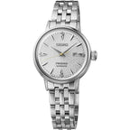 Seiko Presage Women'S Cocktail Time Automatic Watch, White Dial With Diamonds, Stainless Steel Bracelet, 50M Water Resistant