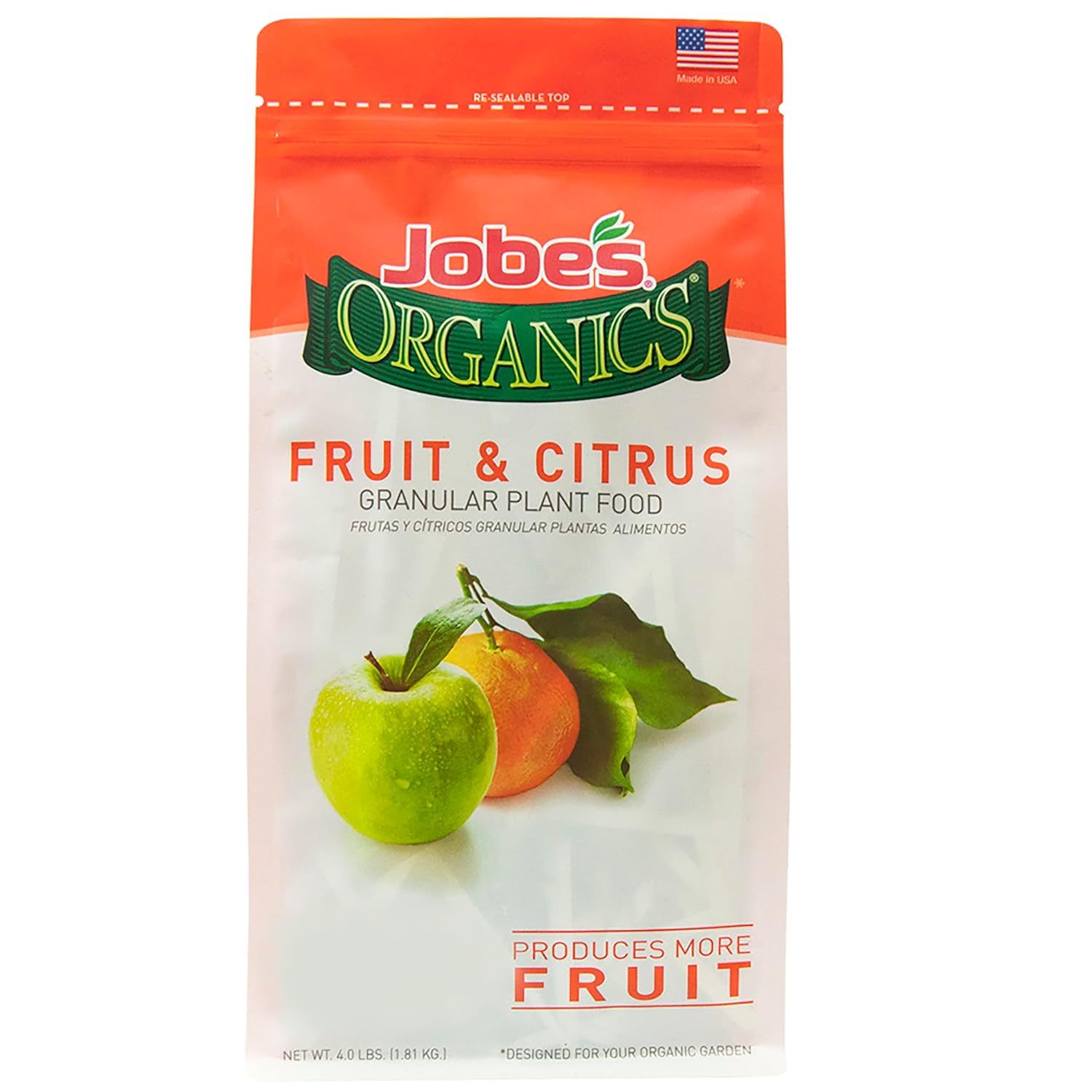 Jobe’S Organics Granular Garden Fertilizer, Easy Plant Care Fertilizer For Fruit And Citrus Plants And Trees, 4 Lbs Bag