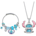 Cute Necklace Bangle Set for Women Gifts Trendy Stuff Jewelry Gifts For Women Sister Niece Daughter Granddaughter
