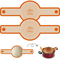 Silicone Bread Sling For Dutch Oven, Non-Stick & Easy To Clean Baking Mat Set, 2 Pcs Reusable Bread Sling For Sourdough Tools ＆ Accessories