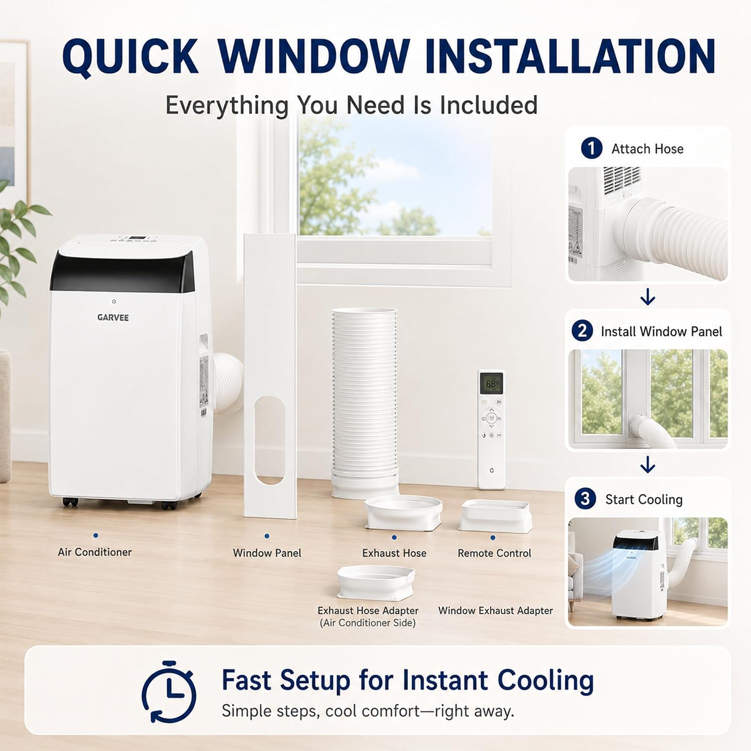 14,000 Btu Portable Air Conditioners, Cools Large Room Up To 700 Sq.Ft, 3-In-1 Ac Unit With Dehumidifier & Fan, Remote Control, Quiet Sleep Mode, Energy Efficient For Home Office Garage