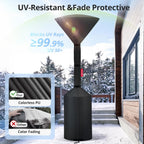Patio Heater Covers, [2026 Upgraded Tear-Resistant Fabric] Waterproof With Robust Zipper,Dustproof/Wind/Sunlight/Snow-Resistant, (89"H X 33"D X 19"B ,Black)