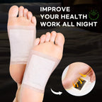 Deep Cleansing Foot Pads: Bamboo Wood Ginger Foot Patches for Promoting Daily Relaxation and Sleeping 30 Packs