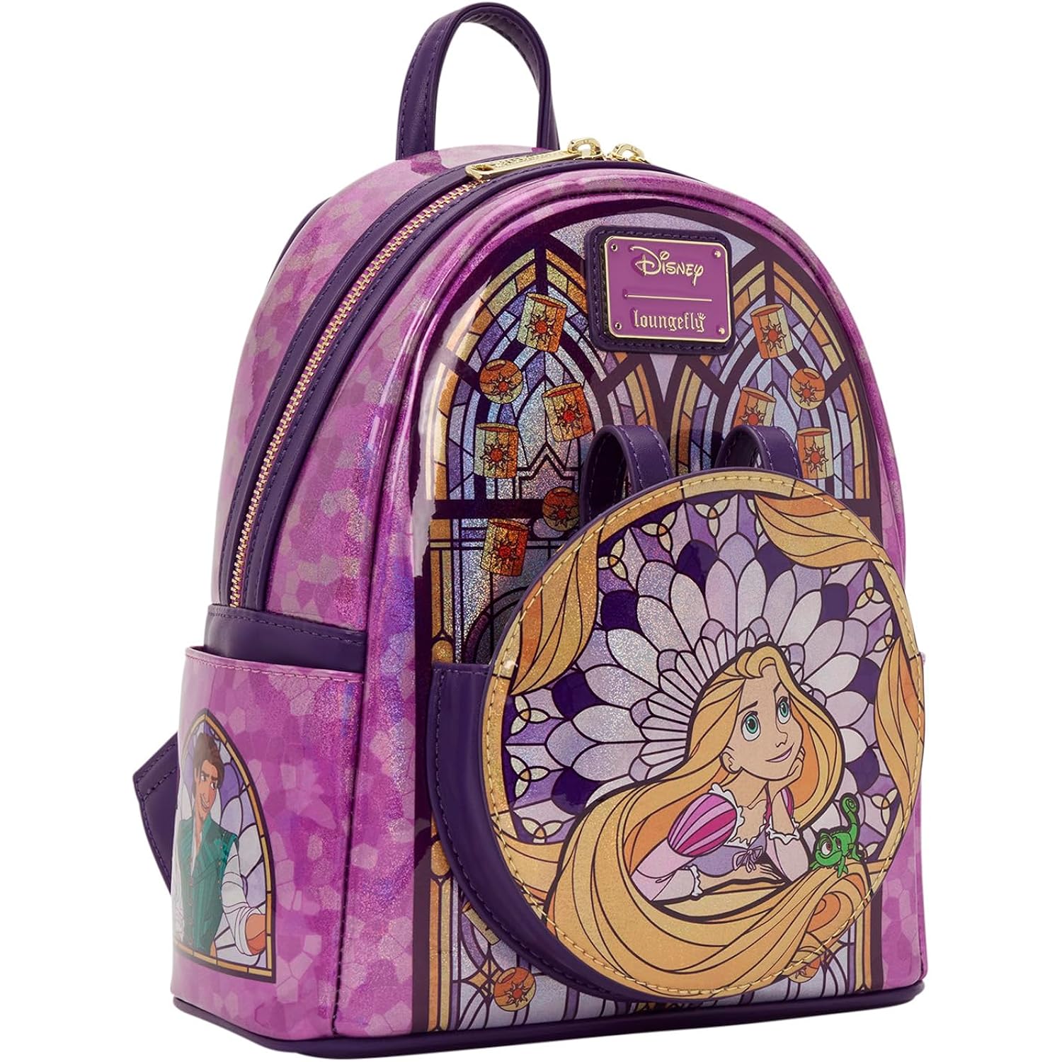 Loungefly Disney Stained Glass: Rapunzel Mini-Backpack, Amazon Exclusive