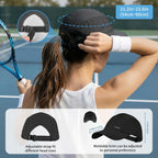 Sukeen Lightweight Baseball Cap for Women Men Running Hat with Breathable Mesh Unstructured Sports Hat for Outdoor Daily Black