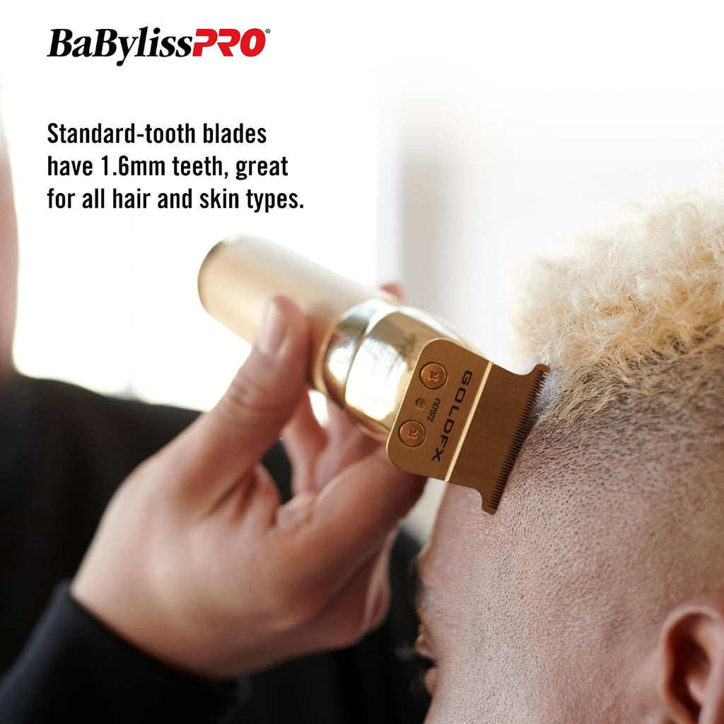 Babylisspro Replacement Blades, Standard And Fine-Tooth T-Blades For Outlining Hair Trimmers (Fx787, Fx799) And Loprofx Trimmers (Fx726, Fx729)