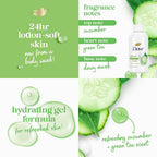 Dove Body Wash Travel Essentials Variety 2-Pack – Refreshing Cucumber & Green Tea + Deep Moisture Nourishing Body Washes, 3 Oz Ea