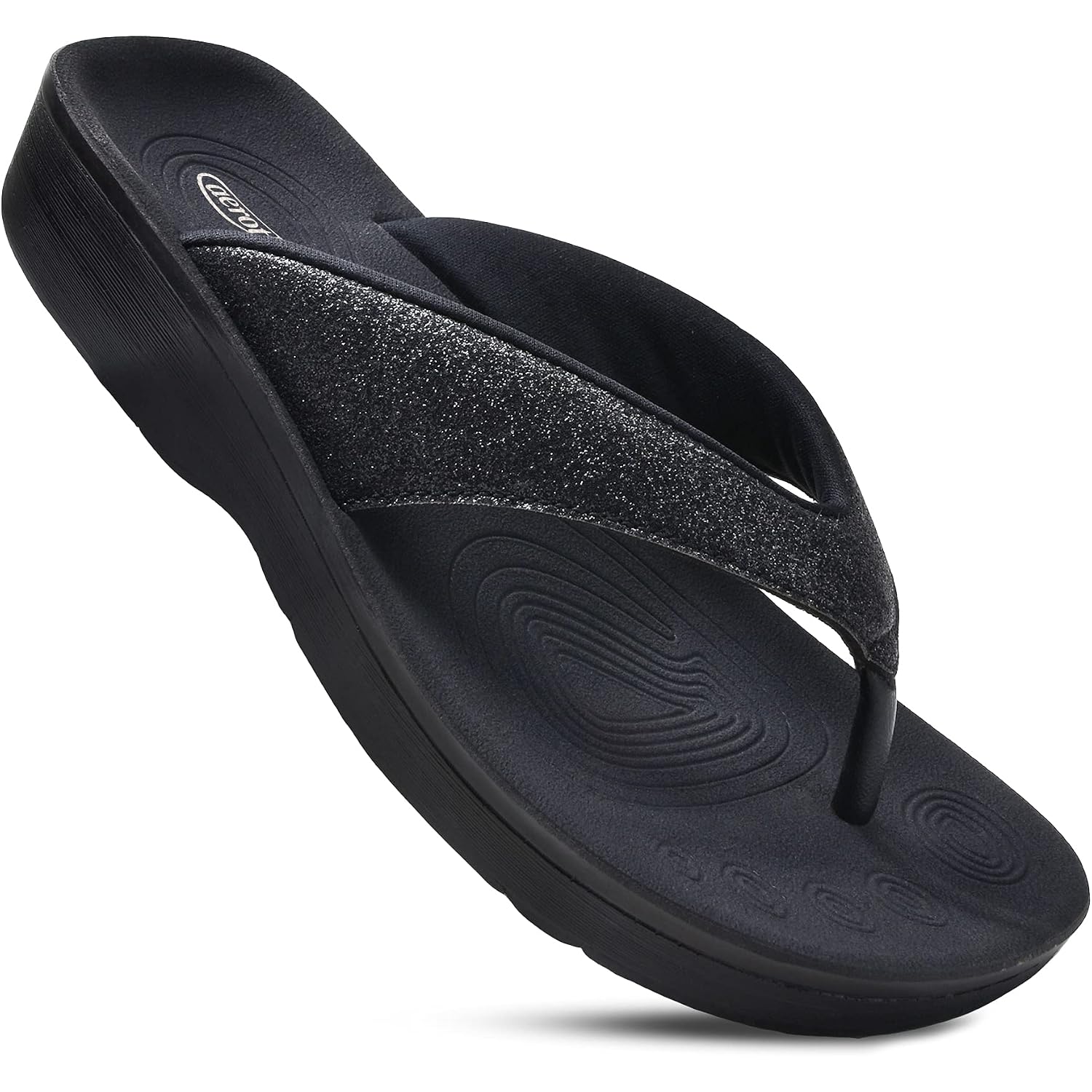 Aerothotic Comfy Arch Support Flip Flops For Women Orthopedic Slip On Sandals
