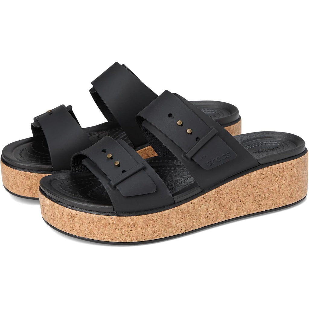 Crocs Women'S Brooklyn Cork Buckle Sandals