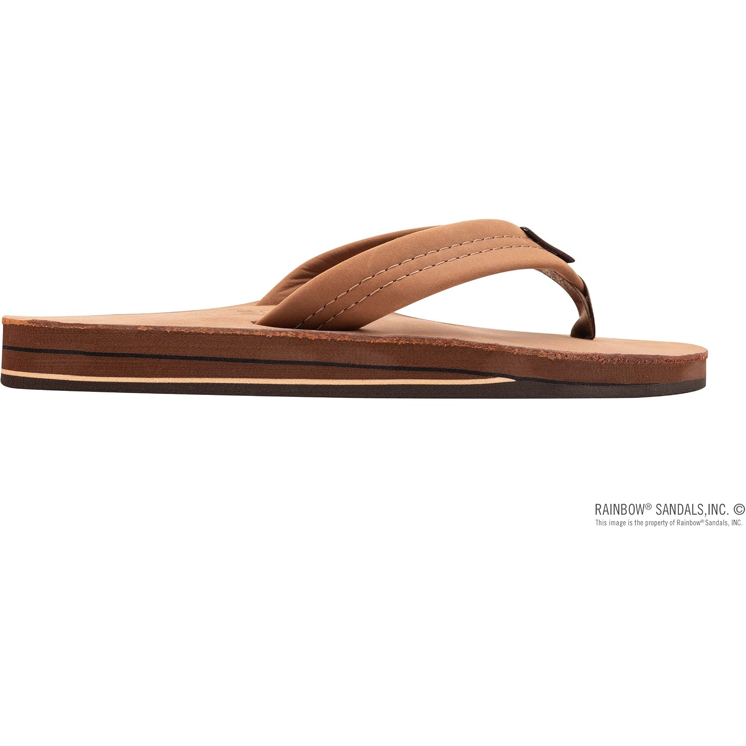 Rainbow Sandals Men'S Double Layer Leather W/Arch Support