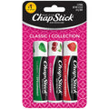 Chapstick Lip Care Set, Classic Collection 3-Pack – Spearmint, Cherry, And Strawberry Lip Balm, 0.15 Oz Ea