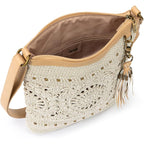 The Sak Lucia Crossbody Bag In Crochet, Convertible Purse With Adjustable Shoulder Strap