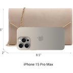Dasein Women Faux Suede Evening Clutch Bags Formal Party Clutches Wedding Purses Cocktail Prom Clutches