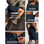 Cqr Men'S Quick Dry Stretch Hiking Cargo Shorts, Lightweight Water Resistant Tactical Casual, Golf & Outdoor With Pockets