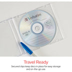 Verbatim Cd Dvd Blu-Ray Clear Slim Jewel Cases, 5.2 Mm – 25 Pack