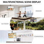 Wali Ceiling Tv Mount For 26-65 Inch Lcd Led Oled 4K Tvs, Hanging Pole Ceiling Mount Tv Bracket Up Down, Tv Ceiling Mounts For Gym Patio Gazebo, Up To 110 Lbs, Max Vesa 400X400Mm (Cm2665), Black