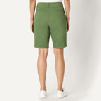 Women's Mid-Rise Slim-Fit 10" Inseam Bermuda Chino Shorts