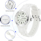 Waterproof Nurse Watch For Medical Professionals,Students, Women Men, Military Time Easy To Read Dial, 24 Hour With Second Hand, Soft And Breathable Silicone Band