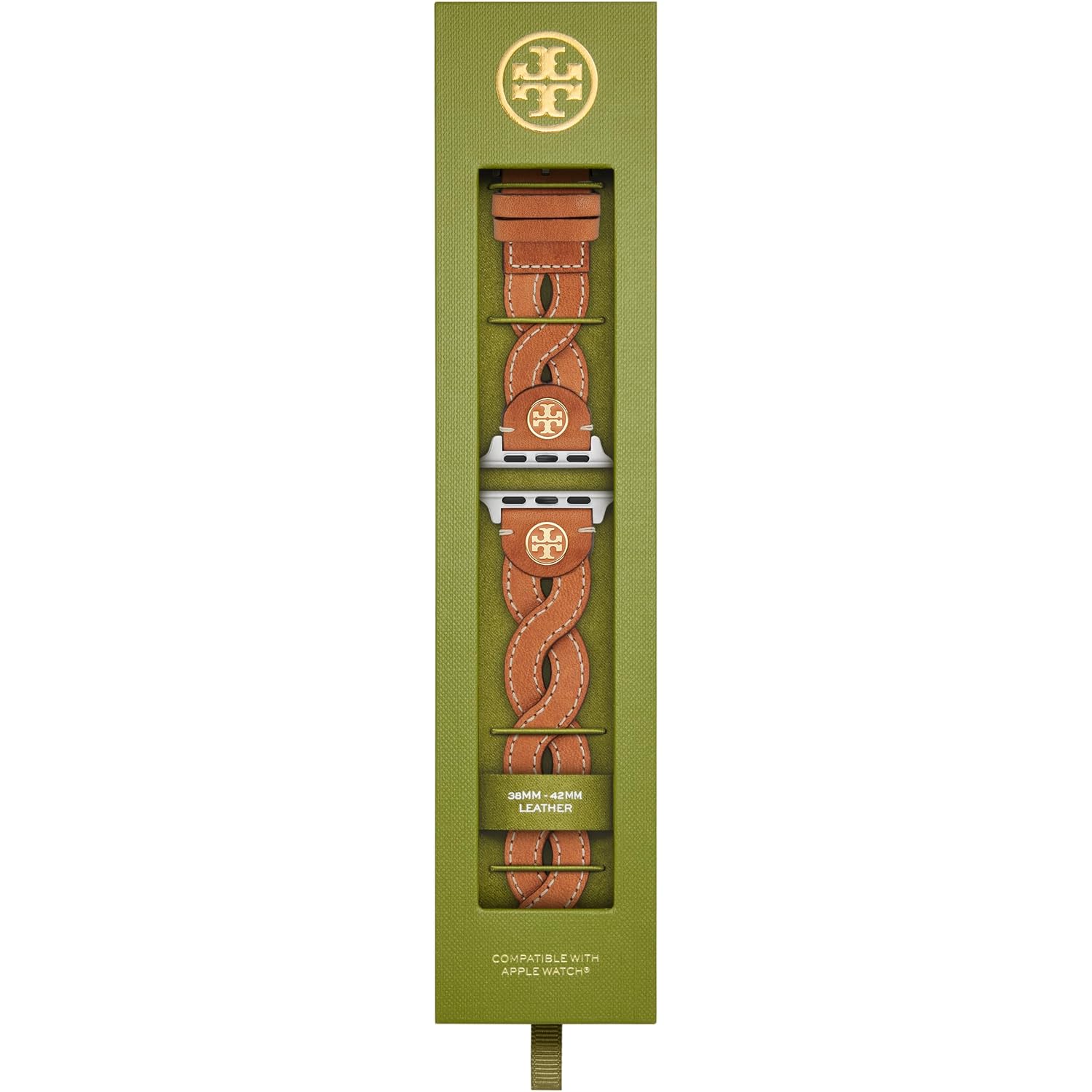 Tory Burch Women'S Braided-Leather 38/40/41/42Mm Band For Apple Watch®