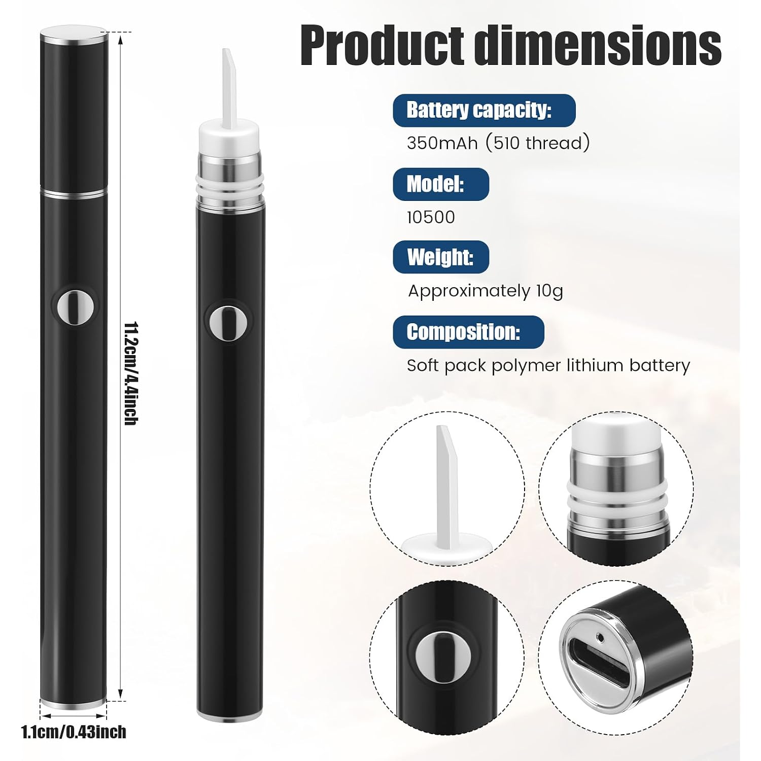 Electric Hot Knife Heat, Cutting Tool Kit With Ceramic Blade, Blade Heating Multi-Tool Ceramic Hot Knife Dab Tool