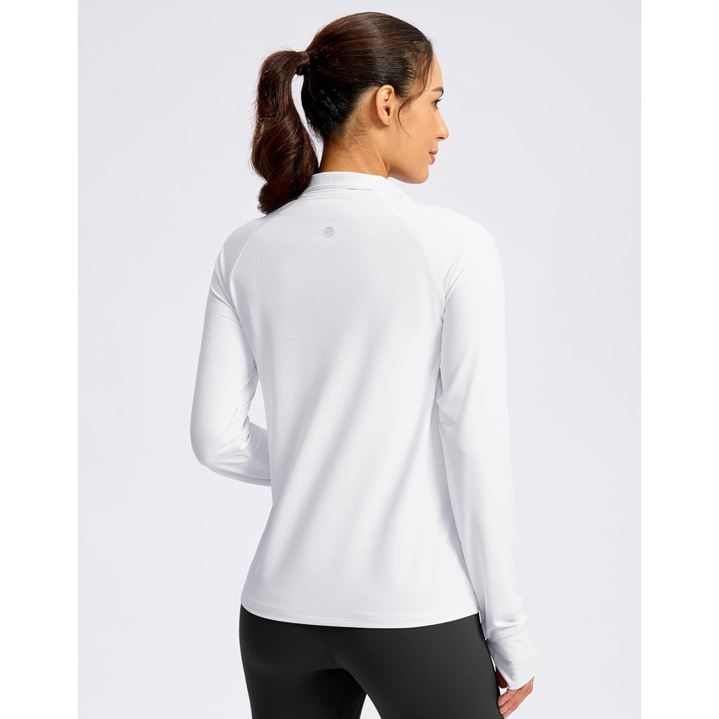G Gradual Women'S Lightweight Athletic Jacket Sun Protection Upf 50+ Zip Up 4 Pockets Long Sleeve Shirts Workout Running