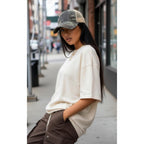 Funky Junque Trucker Hat for Women – Distressed Low Profile Western Camo Baseball Cap with Mesh, Trendy and Adjustable Fit