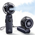 Handheld Misting Fan Portable - Small Personal Mister Fan Blow Cold Air,5000Mah Rechargeable Battery,Water Spray Cooling For Summer Outdoor Travel Beach Lash Makeup,Gifts For Women (Dark Blue)