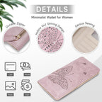 KITEVIUN RFID Wallet Women Ultra Slim Thin Womens Wallet Compact Clutch Long Ladies Wallet for Women PURPLE
