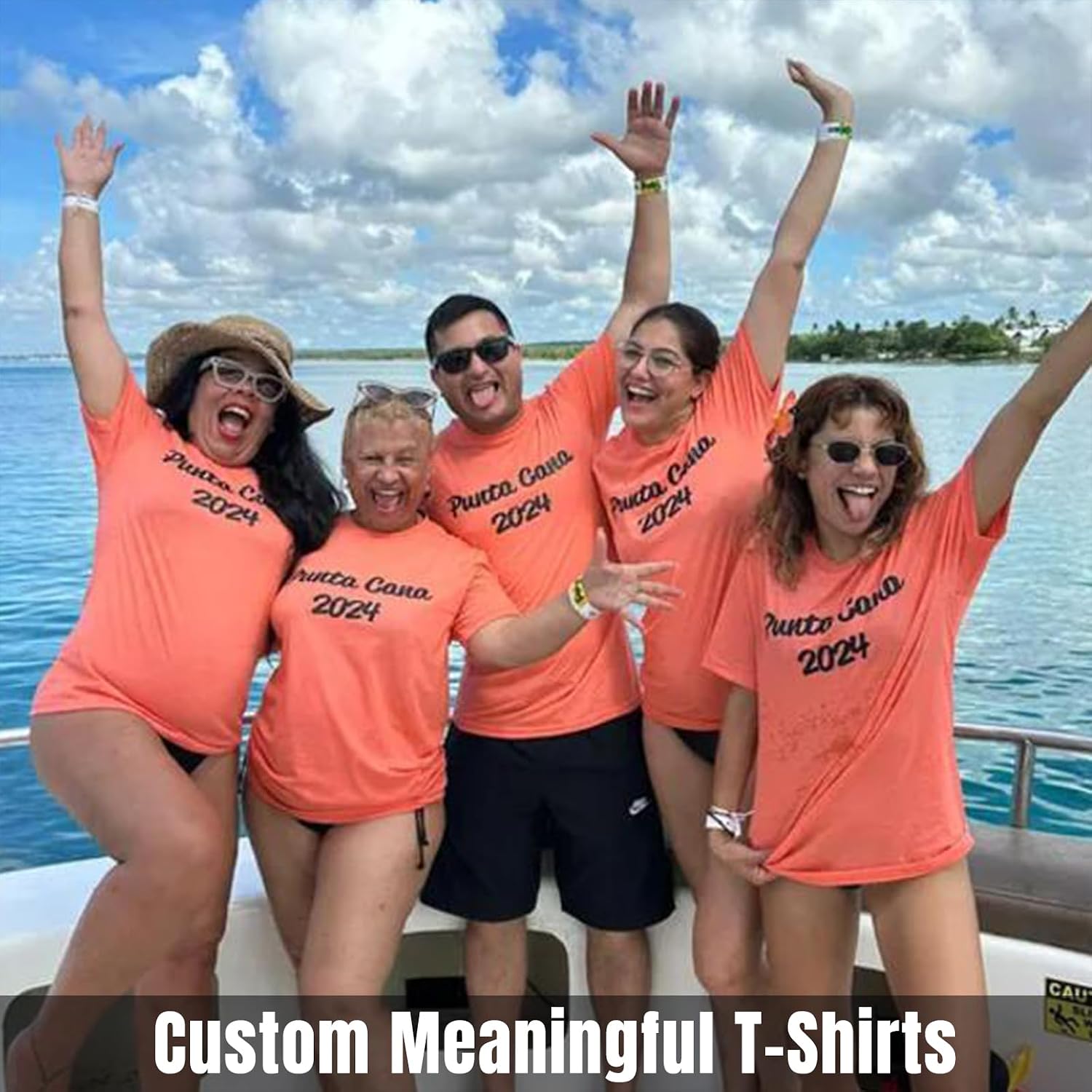 Custom Front & Back T Shirts For Men Women Personalized T-Shirt Add Your Own Design With Image Text Logo Black