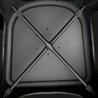 Amazon Basics Metal Dining Chairs, Easy To Assemble, Indoor/Outdoor, Stackable, Matte Black, 4-Pack