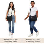 Baggallini Modern Everywhere Crossbody Bag for Women 11x9x4.5 Rfid Hobo Bag